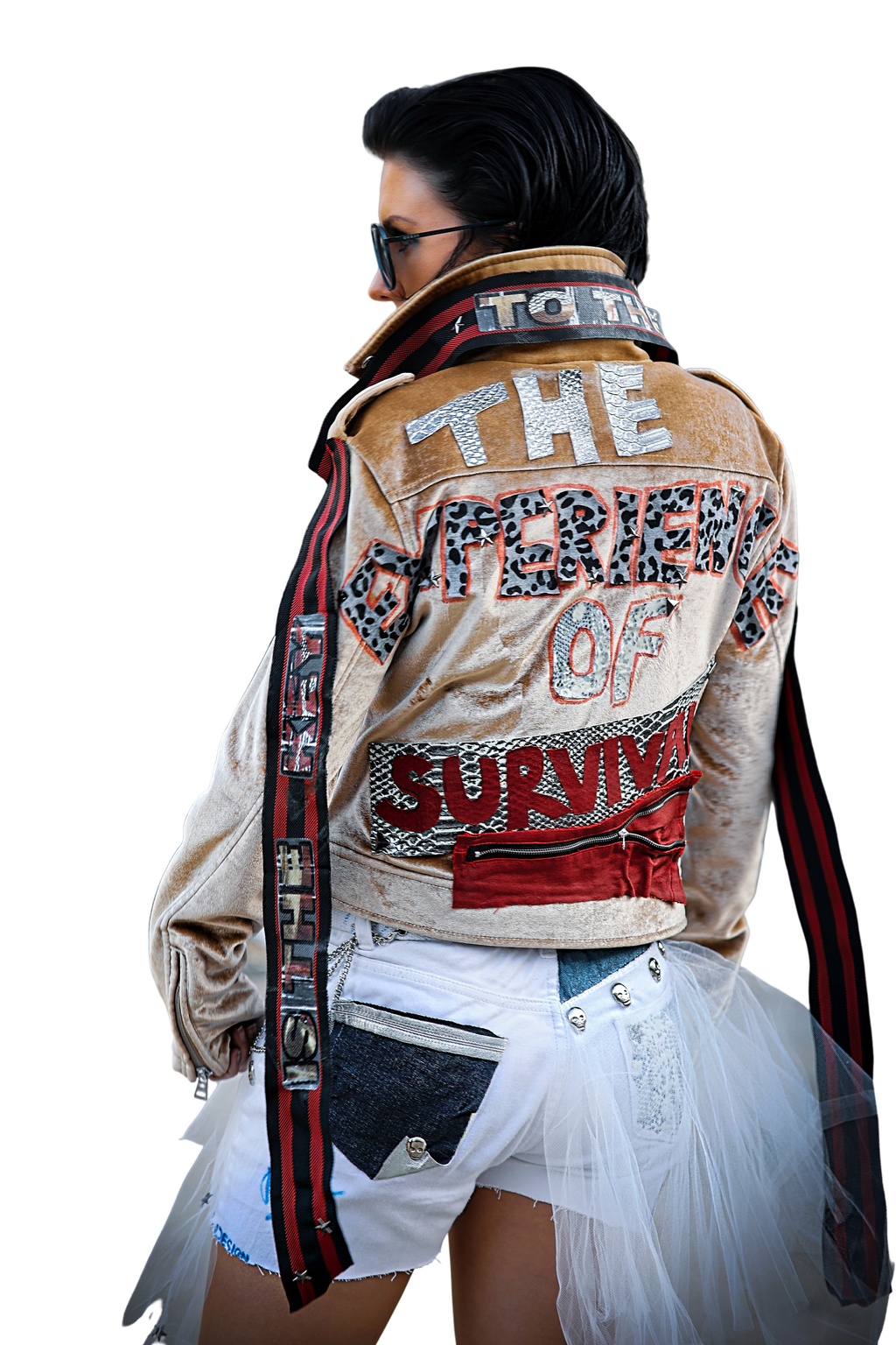 Bikerjacke SURVIVOR Samt