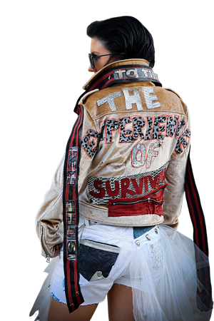 Bikerjacke SURVIVOR Samt