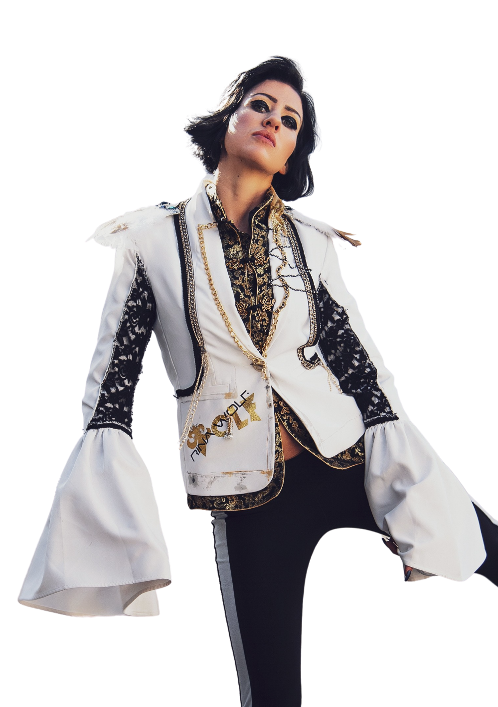 Blazer SOLIVAGANT mit integrierter Satinbluse