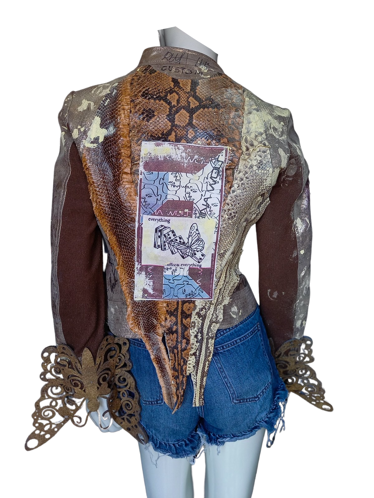 Schlangenleder Jacke BUTTERFLY EFFECT