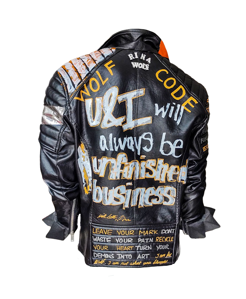 Unisex Lederjacke WOLF CODE